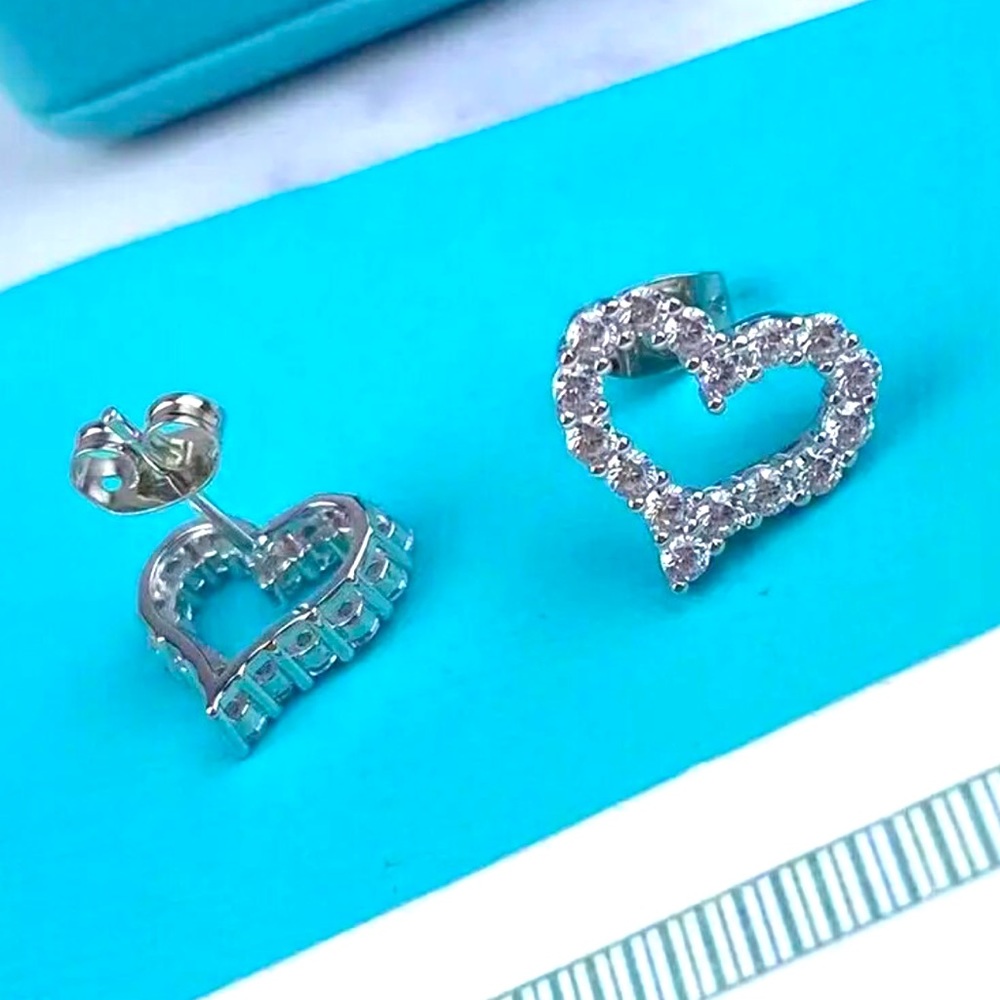 Sterling Silver Heart Love Earrings